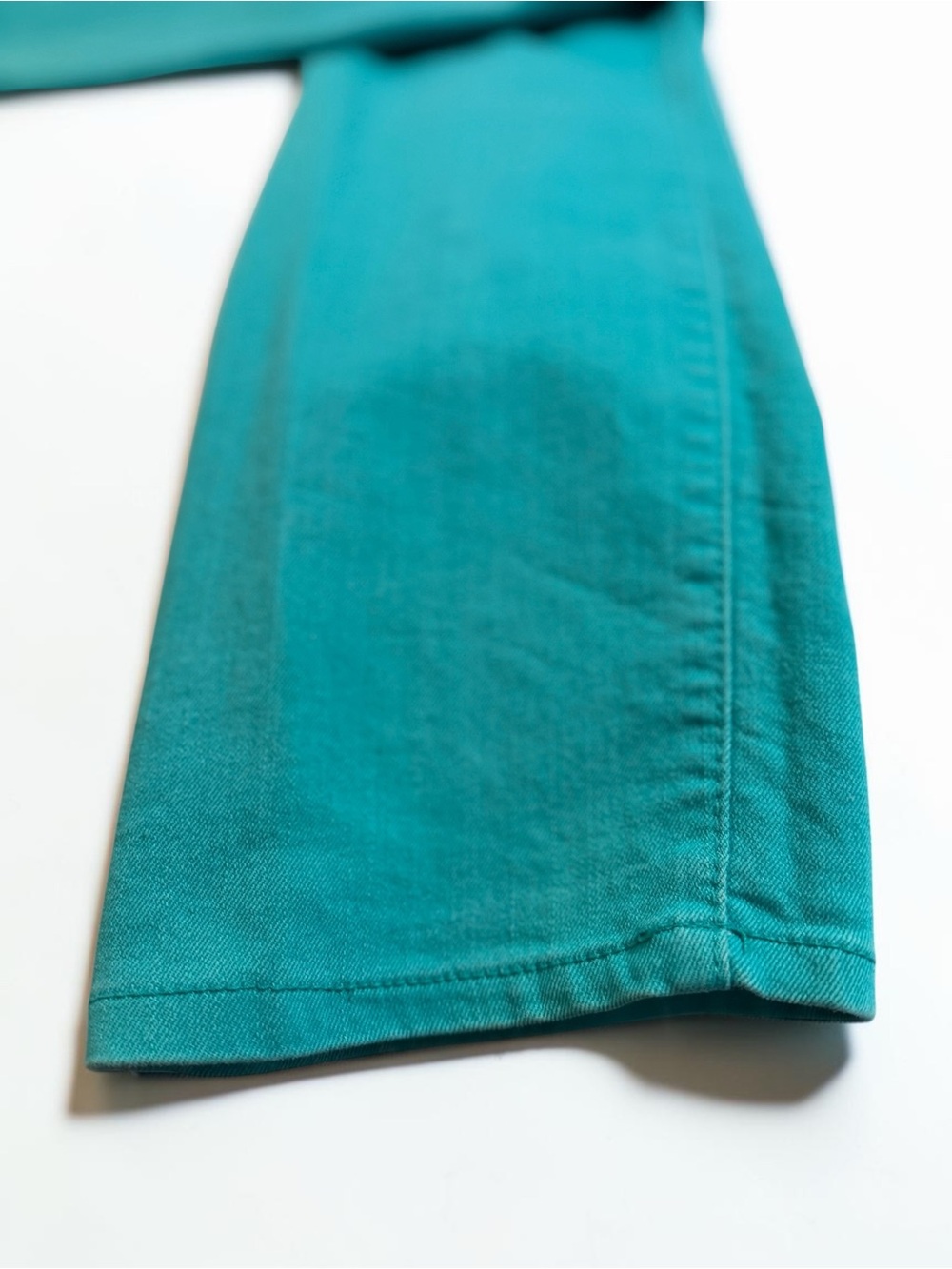 Ashley Stewart Womens Teal Bootcut Jeans Size 16 Stretch Denim Pants - Picture 6 of 6